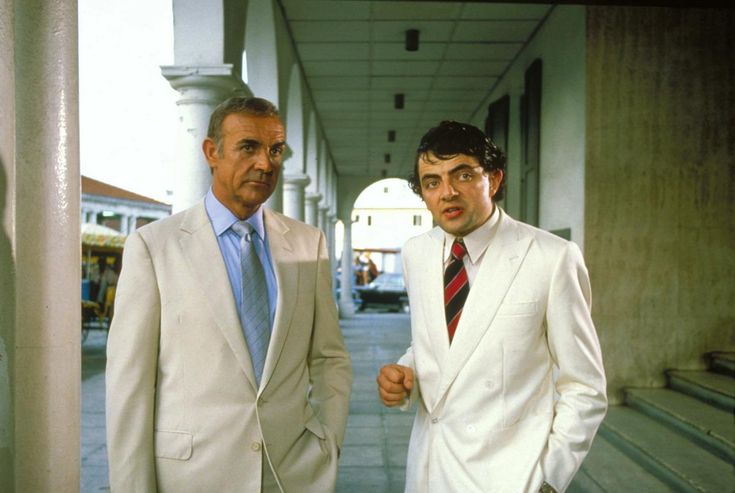 Never Say Never Again - Sean Connery and Rowan Atkinson